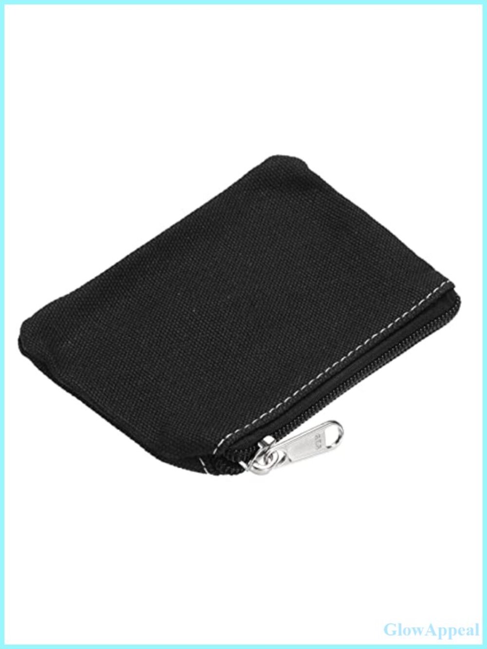 PATIKIL Canvas Coin Purse Zipper Pouch Small Change Holder